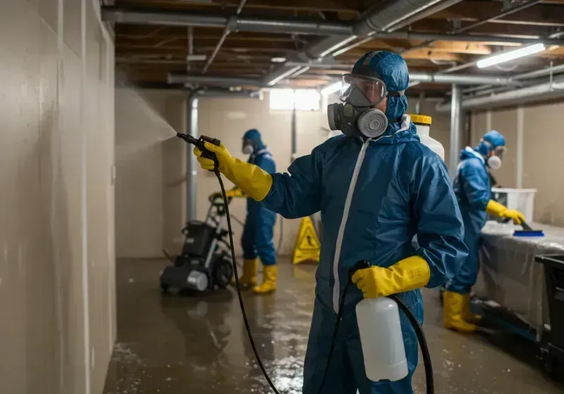 Basement Sanitization and Antimicrobial Treatment process in Bluffdale, UT